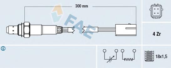 Sonda lambda, sensor de oxigênio depois de catalisador FAE 77197 preço, a partir de 47,03 USD