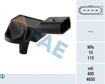 15043 FAE Sensor de pressão no coletor de admissão, MAP