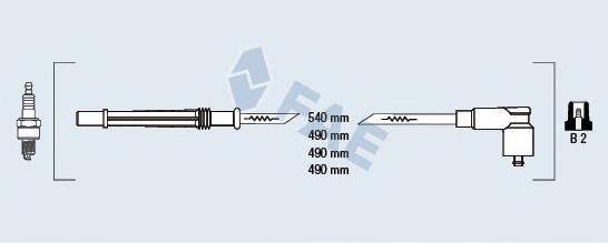 85988 FAE Fios de alta voltagem, kit