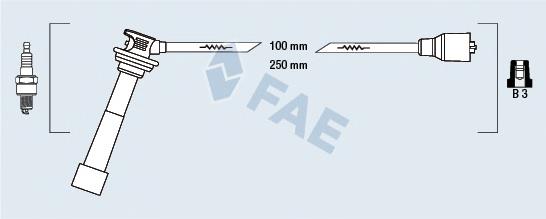 Fios de alta voltagem, kit 530188 Maxgear