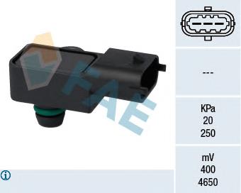 Compre 6235606 Opel Sensor de pressão no coletor de admissão, MAP
