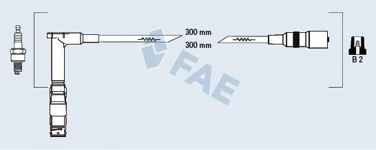 Fios de alta voltagem, kit 530092 Maxgear