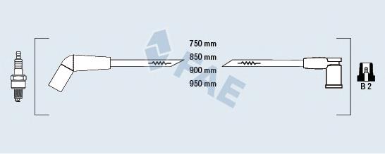 85114 FAE Fios de alta voltagem, kit