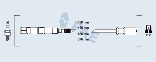 Fios de alta voltagem, kit 941318111327 Magneti Marelli
