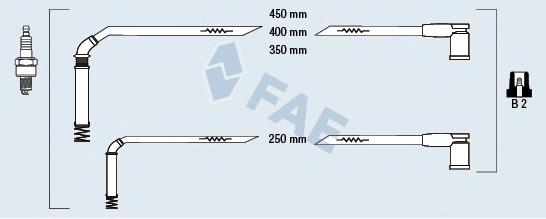 85126 FAE Fios de alta voltagem, kit