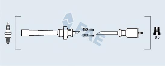 MD318433 Mitsubishi Fios de alta voltagem, kit