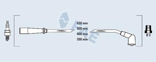 85147 FAE Fios de alta voltagem, kit