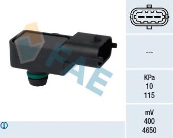 15127 FAE Sensor de pressão no coletor de admissão, MAP