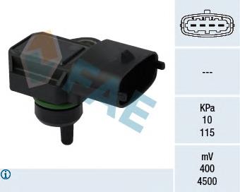 84291 Sidat Sensor de pressão no coletor de admissão, MAP