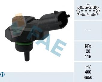 3933026300 Hyundai/Kia Sensor de pressão no coletor de admissão, MAP