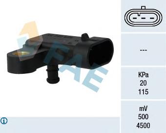 Compre 7472283E Hoffer Sensor de pressão no coletor de admissão, MAP