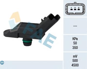 Compre 1920KZ Peugeot/Citroen Sensor de pressão no coletor de admissão, MAP