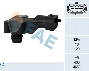 Sensor de pressão no coletor de admissão, MAP 2134681 General Motors