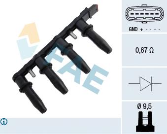 80291 FAE Bobina de ignição