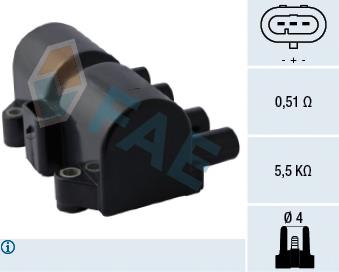 Bobina de ignição FAE 80317 preço, a partir de 39,11 USD