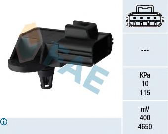 Compre 105735 Febi Sensor de pressão no coletor de admissão, MAP