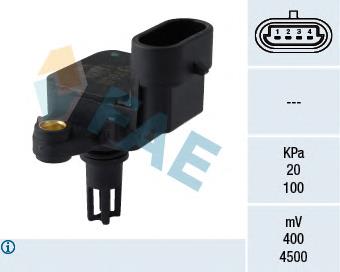 Sensor de pressão no coletor de admissão, MAP 46451792 Fiat/Alfa/Lancia