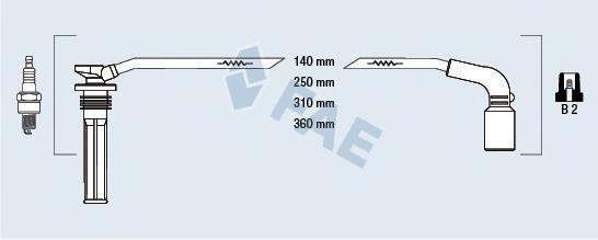 Compre MMI020001 Mando Fios de alta voltagem, kit