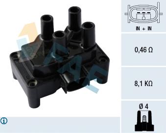 80285 FAE Bobina de ignição