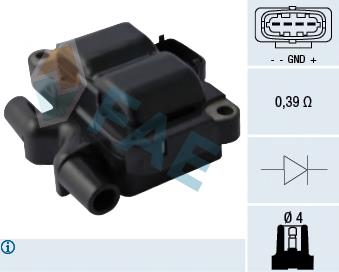 80293 FAE Bobina de ignição