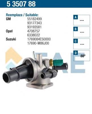 Termostato Suzuki 1769084E51000 preço, a partir de 59,41 USD