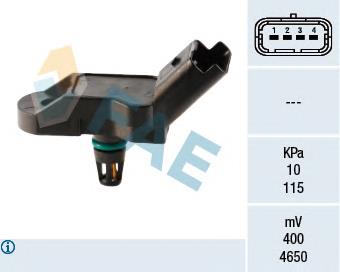 15035 FAE Sensor de pressão no coletor de admissão, MAP