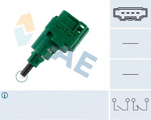 Sensor de ativação do sinal de parada 1451281 Ford