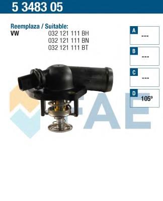 Termostato 032121121N VAG