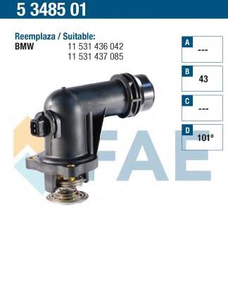 Termostato BMW 11531437085 preço, a partir de 48,96 USD