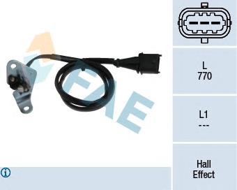 Sensor de posição da árvore distribuidora Febi 28386