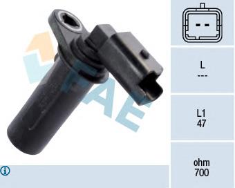 79251 FAE Sensor de posição (de revoluções) de cambota