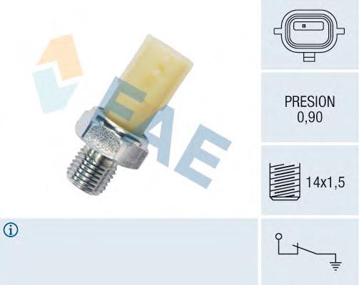 Sensor de pressão de óleo 75093 Asam