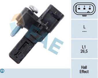 Sensor de posição (de revoluções) de cambota 00001920LR Peugeot/Citroen