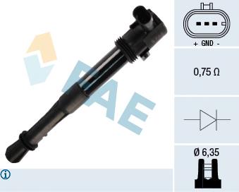 80256 FAE Bobina de ignição