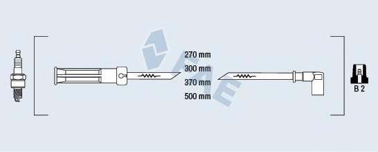 85994 FAE Fios de alta voltagem, kit