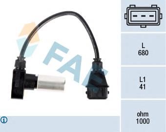 Sensor de posição (de revoluções) de cambota 034905381 VAG