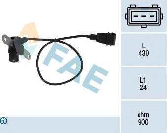 79032 FAE Sensor de posição (de revoluções) de cambota