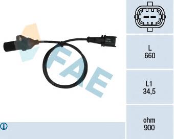 Compre 46754538 Fiat/Alfa/Lancia Sensor de posição (de revoluções) de cambota