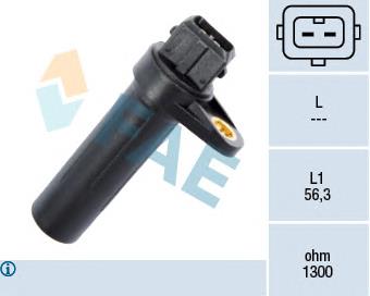 Sensor de posição (de revoluções) de cambota 18120116 Profit