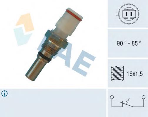 Sensor de temperatura do fluido de esfriamento (de ativação de ventilador do radiador) 8942815030 Toyota