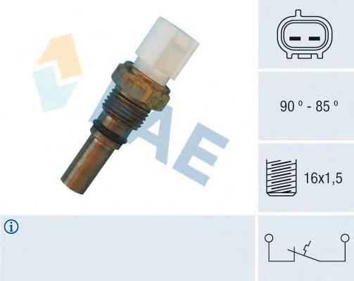 36540 FAE Sensor de temperatura do fluido de esfriamento (de ativação de ventilador do radiador)