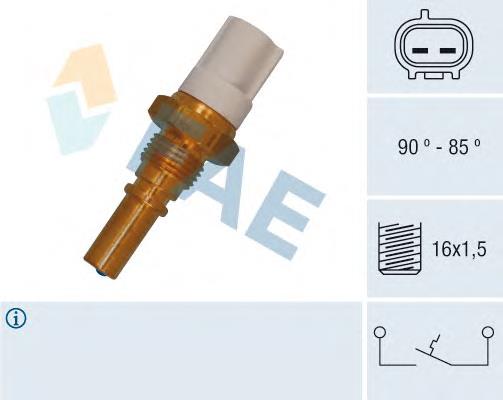 Compre T565A17 NPS Sensor de temperatura do fluido de esfriamento (de ativação de ventilador do radiador)