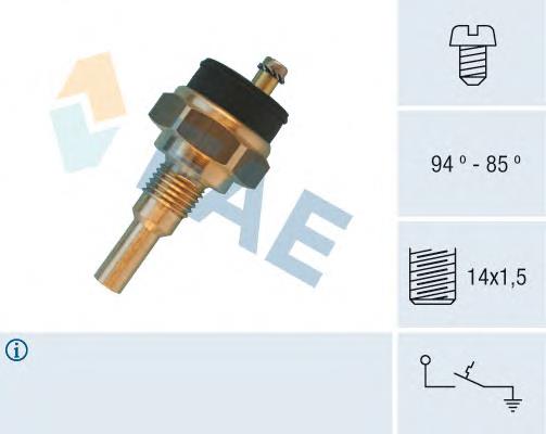 36640 FAE Sensor de temperatura do fluido de esfriamento (de ativação de ventilador do radiador)