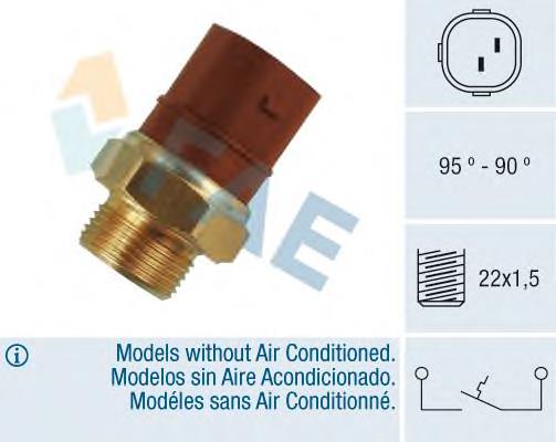 36270 FAE Sensor de temperatura do fluido de esfriamento (de ativação de ventilador do radiador)