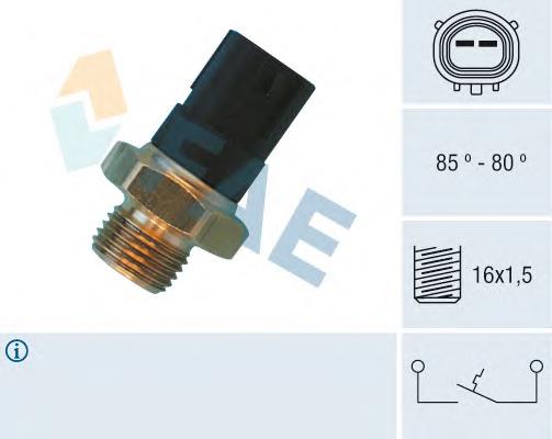 MB356704 Mitsubishi Sensor de temperatura do fluido de esfriamento (de ativação de ventilador do radiador)