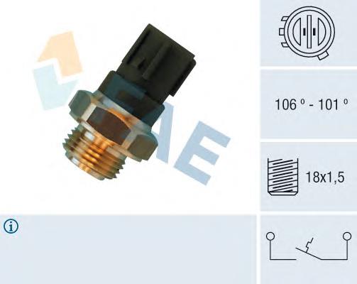 37773PT3A01 Honda Sensor de temperatura do fluido de esfriamento (de ativação de ventilador do radiador)