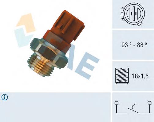 36440 FAE Sensor de temperatura do fluido de esfriamento (de ativação de ventilador do radiador)