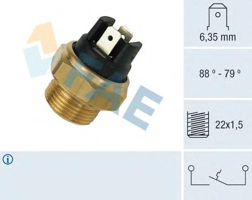 Sensor de temperatura do fluido de esfriamento (de ativação de ventilador do radiador) FAE 37340 preço, a partir de 13,45 USD