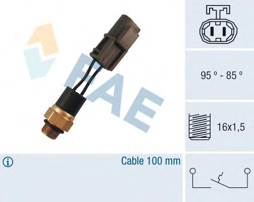 Sensor de temperatura do fluido de esfriamento (de ativação de ventilador do radiador) Beru ST136
