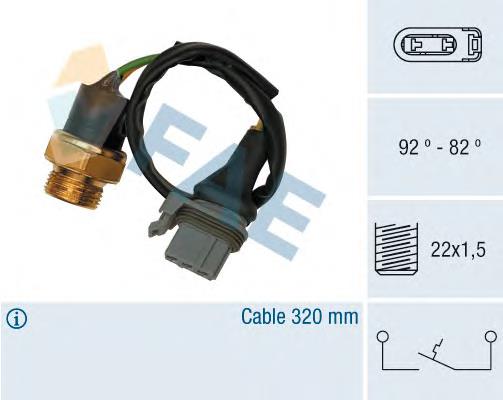 37510 FAE Sensor de temperatura do fluido de esfriamento (de ativação de ventilador do radiador)
